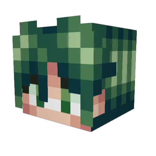 C018Y_J4CK Minecraft avatar head, 3D render