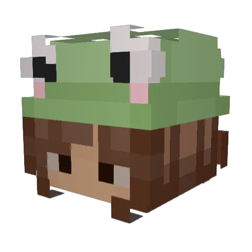 C0C0butter Minecraft avatar head, 3D render