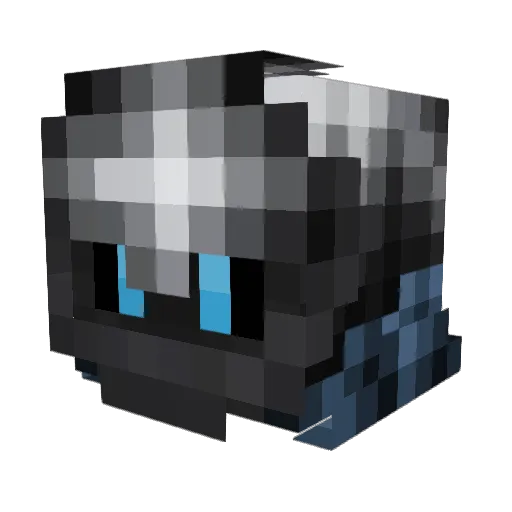 C0DAK Minecraft avatar head, 3D render