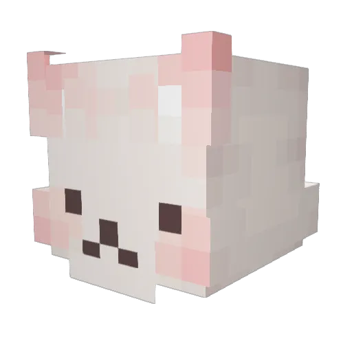 C0DI3 Minecraft avatar head, 3D render