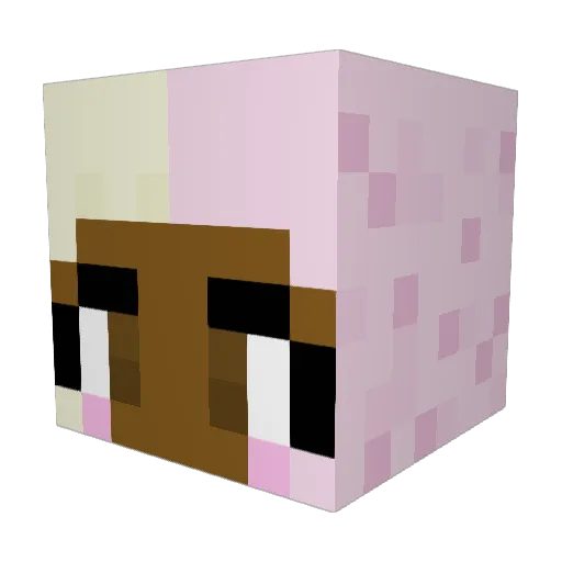 C0KaMaN Minecraft avatar head, 3D render