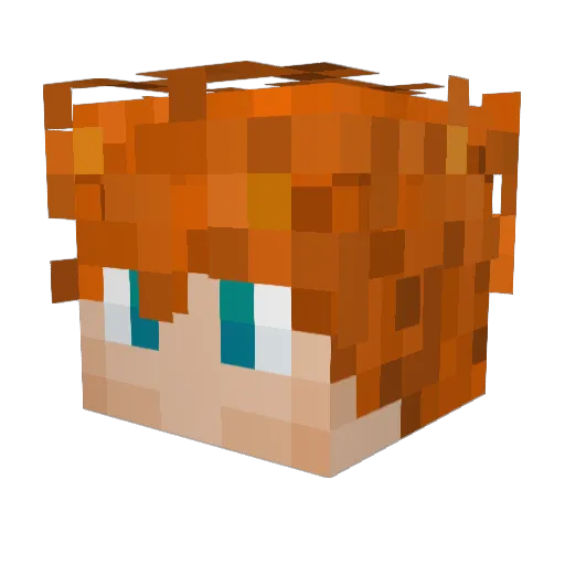 C0L8Y Minecraft avatar head, 3D render