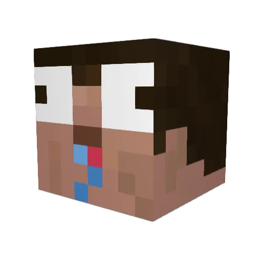 C0LDZ4YROX Minecraft avatar head, 3D render