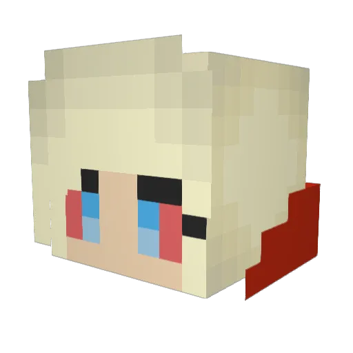 C0LT_45 Minecraft avatar head, 3D render