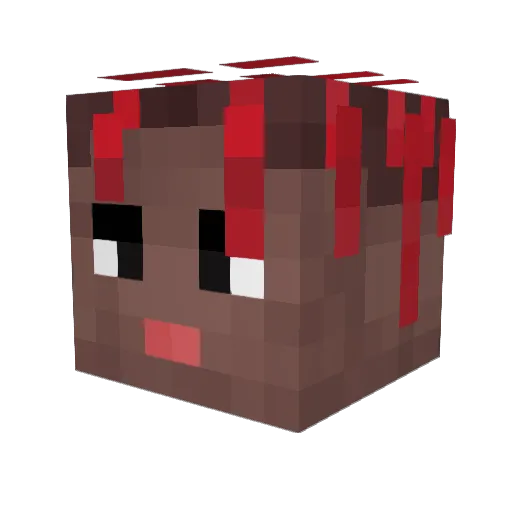 C0MA Minecraft avatar head, 3D render