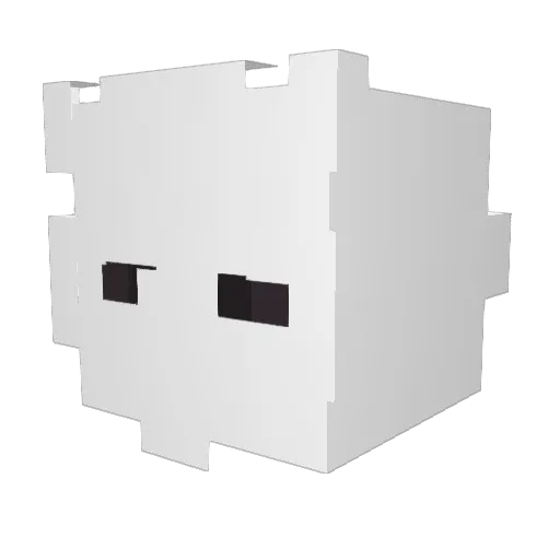 C0NTACTS Minecraft avatar head, 3D render