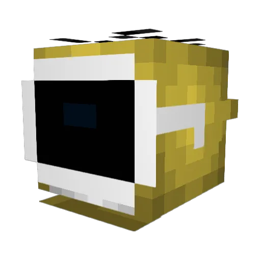 C0RRUPT10N Minecraft avatar head, 3D render