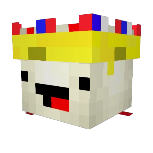 C0SMIC_CAKE Minecraft avatar head, 3D render