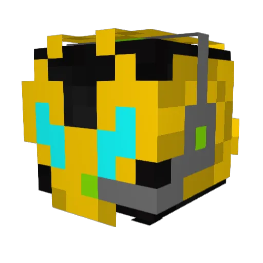 C0WB0Y101 Minecraft avatar head, 3D render
