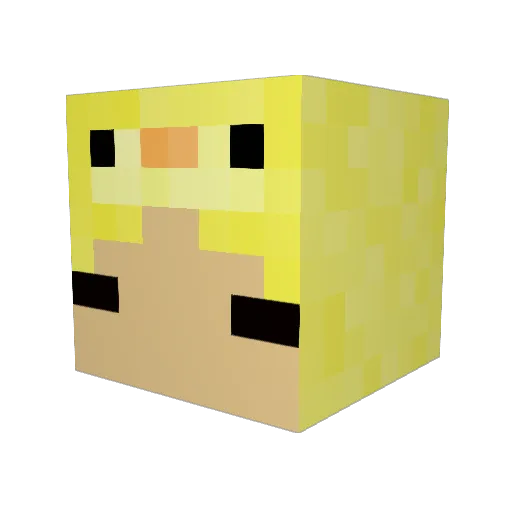 C0dertang Minecraft avatar head, 3D render
