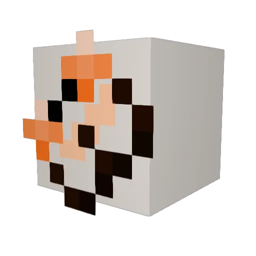 C0llin33 Minecraft avatar head, 3D render