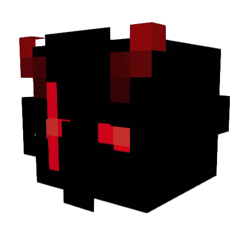 C0m0n Minecraft avatar head, 3D render