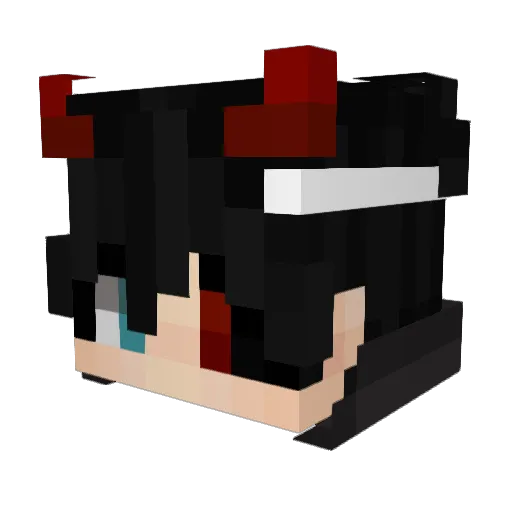 C0mand3r Minecraft avatar head, 3D render