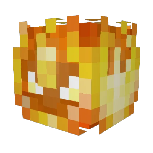 C0nfire Minecraft avatar head, 3D render