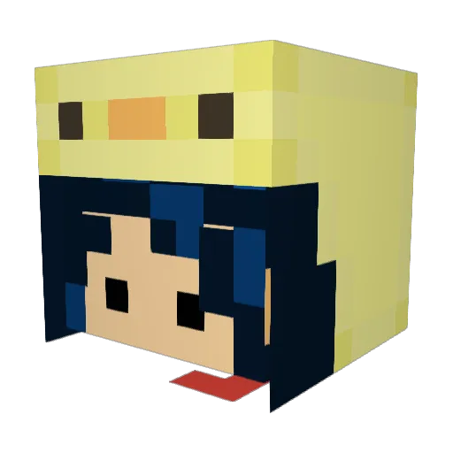 C0nfusedFish Minecraft avatar head, 3D render