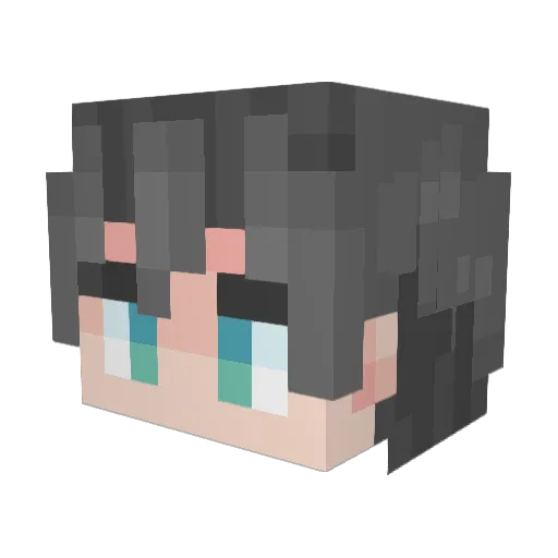 C0ntra_band Minecraft avatar head, 3D render