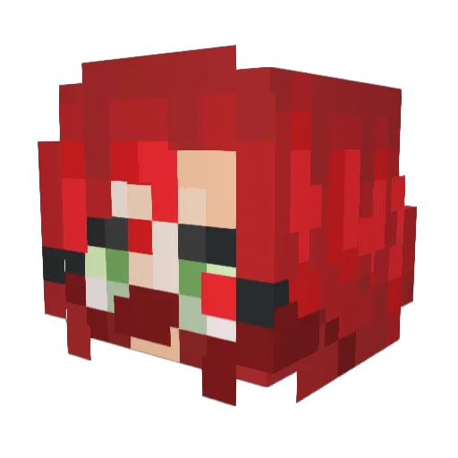 C0ntrolled_Cha0s Minecraft avatar head, 3D render