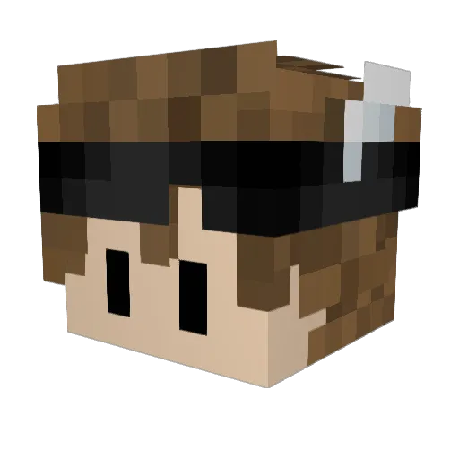 C0okerFV Minecraft avatar head, 3D render