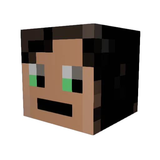 C0rdelll Minecraft avatar head, 3D render