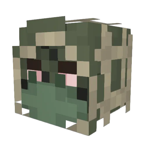 C0rpse1 Minecraft avatar head, 3D render