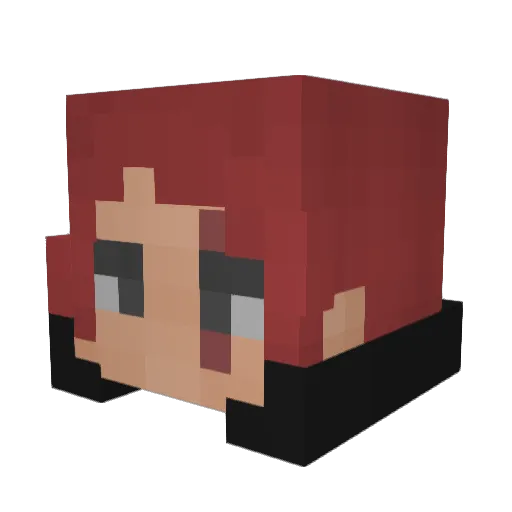 C0wm1lk Minecraft avatar head, 3D render
