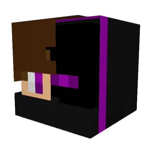 C160 Minecraft avatar head, 3D render