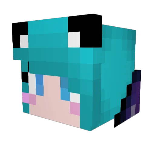 C1NTH Minecraft avatar head, 3D render