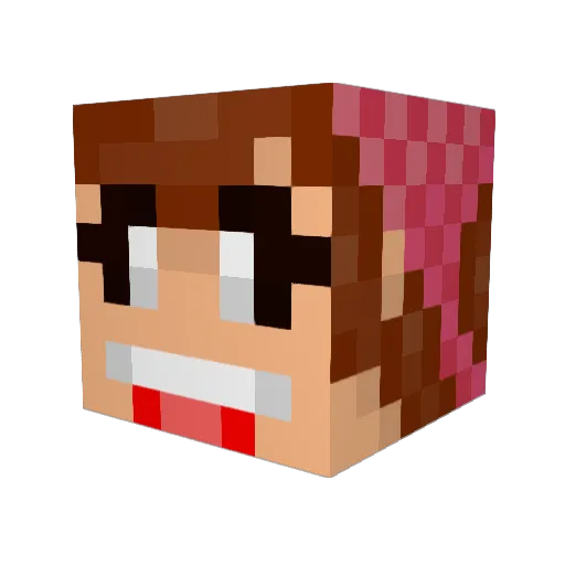 C1PLAY Minecraft avatar head, 3D render