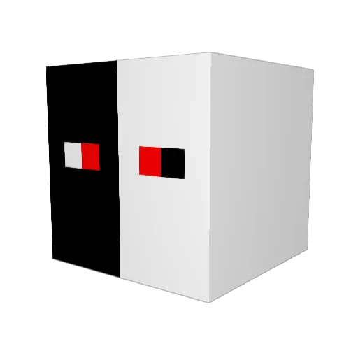 C1WS Minecraft avatar head, 3D render