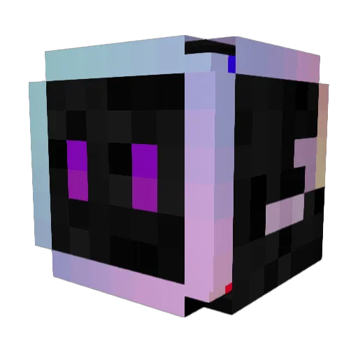 C1__ Minecraft avatar head, 3D render