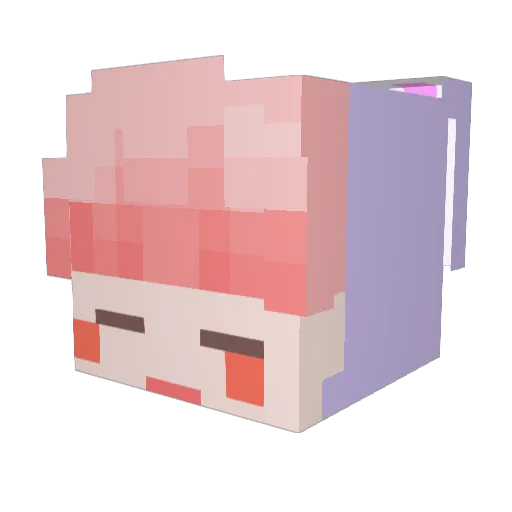 C1_siwon Minecraft avatar head, 3D render