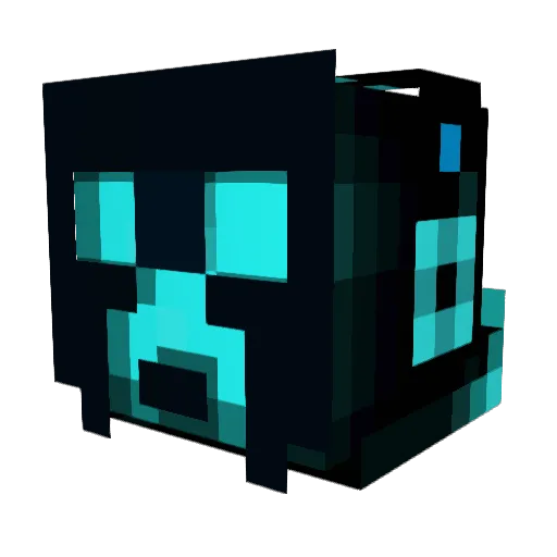 C1boks Minecraft avatar head, 3D render