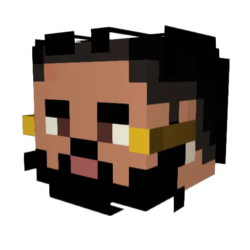 C1emz Minecraft avatar head, 3D render