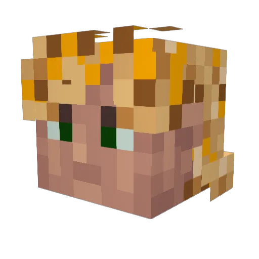 C1ipher Minecraft avatar head, 3D render