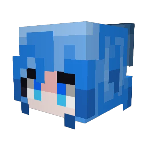 C1irno Minecraft avatar head, 3D render