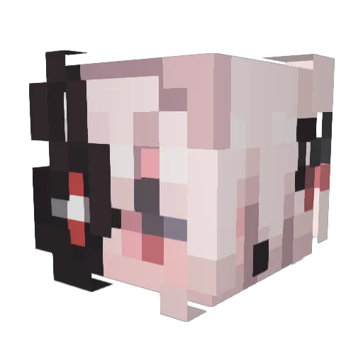 C1oudberry Minecraft avatar head, 3D render