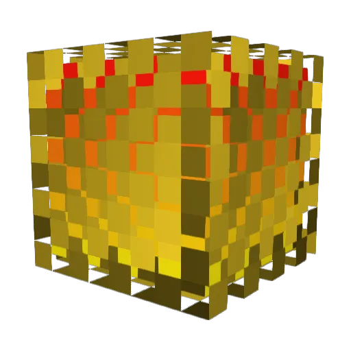 C1outed Minecraft avatar head, 3D render