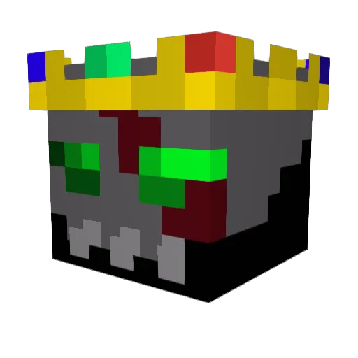 C1ownery Minecraft avatar head, 3D render