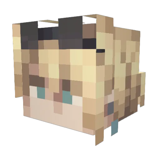 C1rcl0nance Minecraft avatar head, 3D render