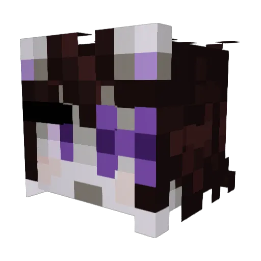 C1vis Minecraft avatar head, 3D render