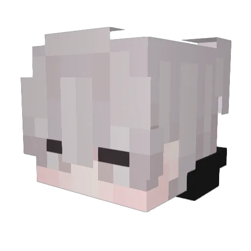 C200V6 Minecraft avatar head, 3D render