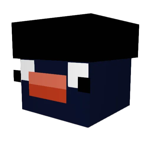 C20REX Minecraft avatar head, 3D render