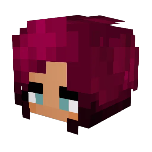 C2S7 Minecraft avatar head, 3D render