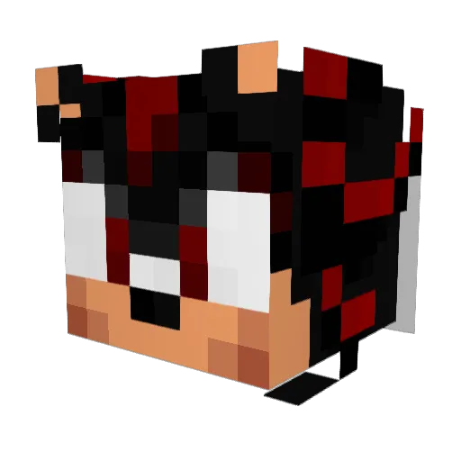 C2_OGK Minecraft avatar head, 3D render
