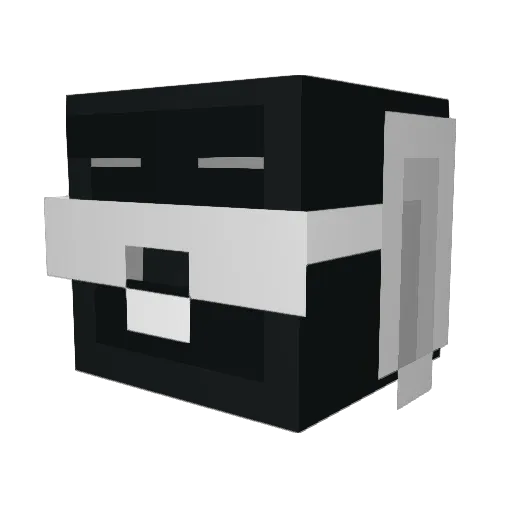 C33D Minecraft avatar head, 3D render