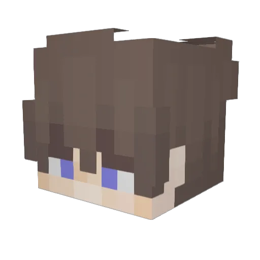 C38ULA Minecraft avatar head, 3D render