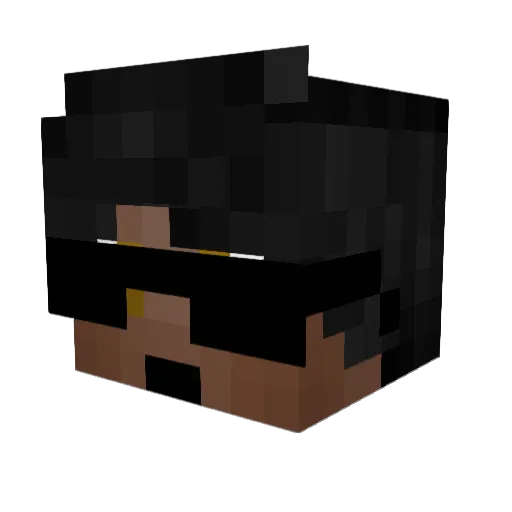 C3L11N Minecraft avatar head, 3D render