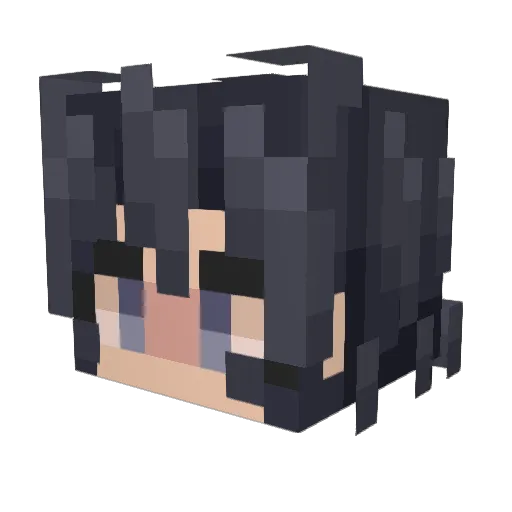 C3NS0R3D_429 Minecraft avatar head, 3D render