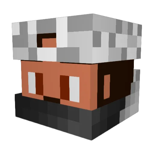 C3SARP Minecraft avatar head, 3D render