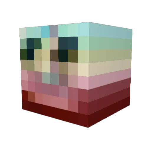 C3m3nt_Eater Minecraft avatar head, 3D render